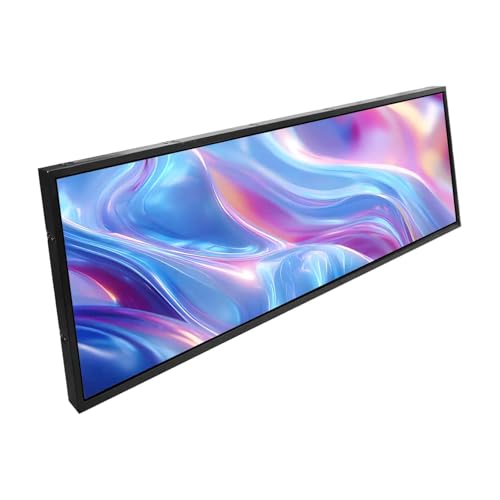 Image of Digital Signage Bar Display LCD Commercial Advertising Touch Screen | 1920x540 IPS,USB Programmable Sign Outdoor /Indoor Texts Images Videos for Store,Shop,Retail, Business, Elevator, Home Decor