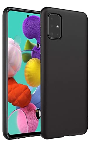 Image of Mobile Back Cover Case for Samsung Galaxy M51 Sm-M515F /Dsn (Silicone Case|CameraProtection|Black SC1510)
