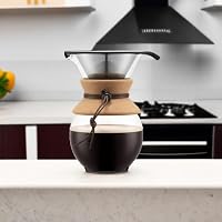 Bodum 34oz Pour Over Coffee Maker, High-Heat Borosilicate Glass with Reusable Stainless Steel Filter and Cork Grip - Made in Portugal — image 5