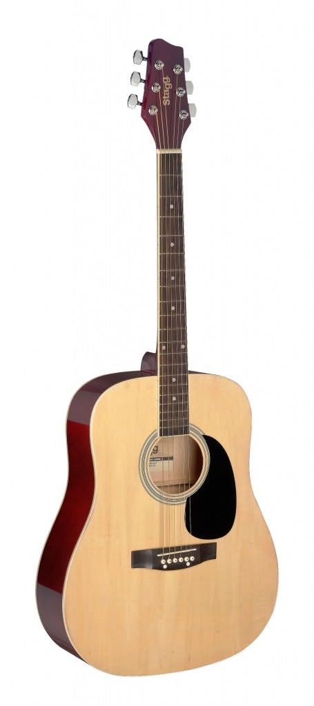 Stagg Dreadnought Akustikgitarre (3/4 Größe), Natur