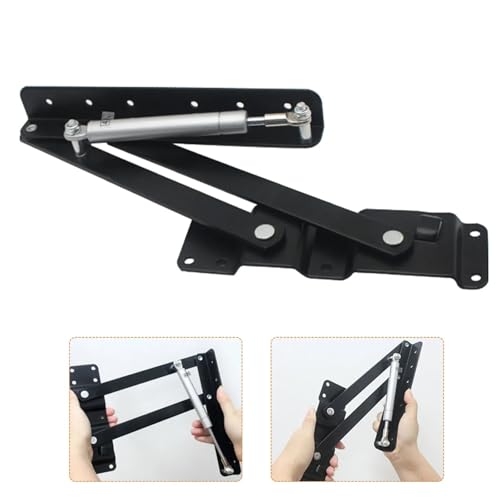 Charnière à ressort pliable métal table basse mécanisme levage x2 - 5