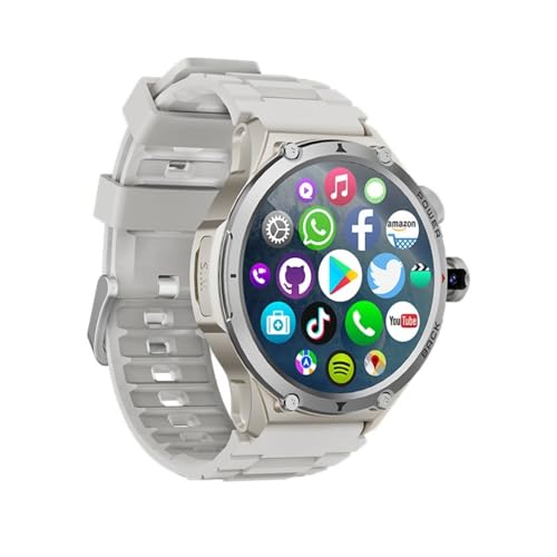 Generico Smartwatch con fotocamera rotante HD 200W da 180° e scheda SIM 4G Android 9.0, regalo eccellente