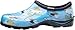 Sloggers Original Waterproof Rain and Garden Shoe for Women– Outdoor Slip-On Garden Clog - Made in The USA with Premium Comfort Insole and Arch Support - Lt Blue Bee Print, Size 9