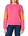 Produktbild FILA Damen Women PARASTU Cropped Crew Sweat Sweatshirt, Beetroot Purple-Mandarin orange, 3XL