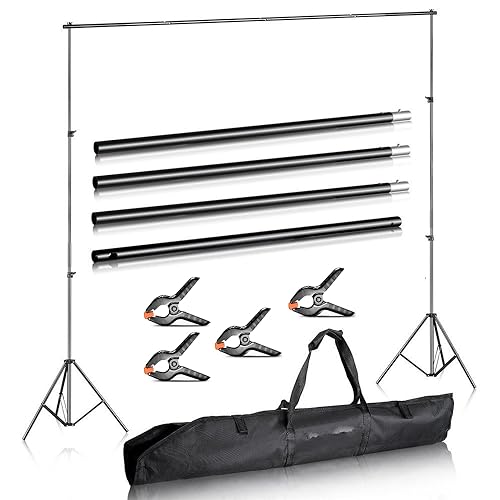 Duramex (TM) Photography 10' Wide x 7' FT High Background Stand with Bag for Backdrop Muslin Paper...