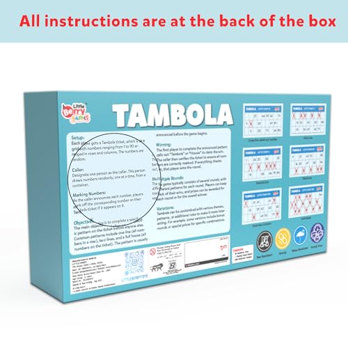 Image of Tambola Game Set with 600 Tickets | Housie Game Set for Adults & Family | Indoor Board Games | Gifting, Family Fun & Kitty Party Game