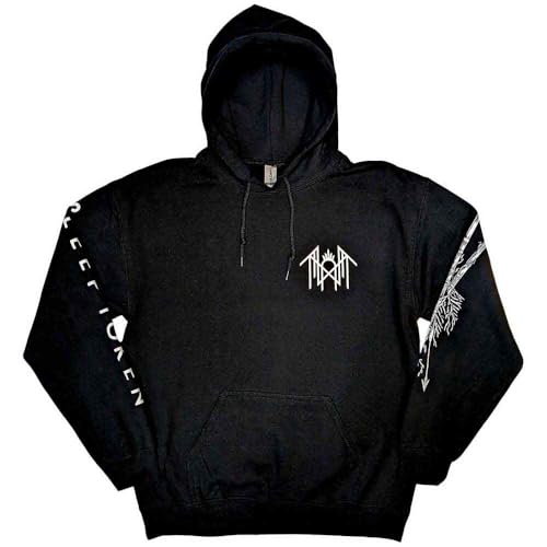 Vestes à Capuches Sleep Token Trinity vêtement noir Rock Off sweat zippé homme