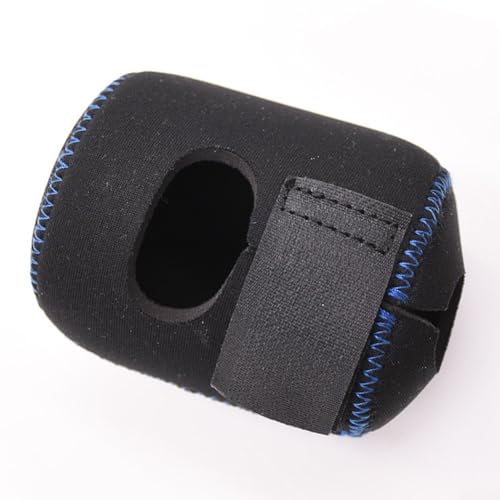 Bolsa de almacenamiento protectora para carretes de cebo, fabricada con poliéster y EVA, adecuada para carretes intercambiables izquierdo y derecho