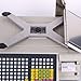 JYXYXSCP Label Printing Scale 15kg/30kg Capacity,Price Computing Scale Barcode Scale,Pole Display w/Label&Receipt Printer,for Retail Store,Supermarket (30kg/10g)