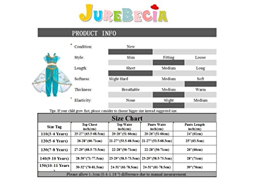 Jurebecia Costume da principessa per ragazze