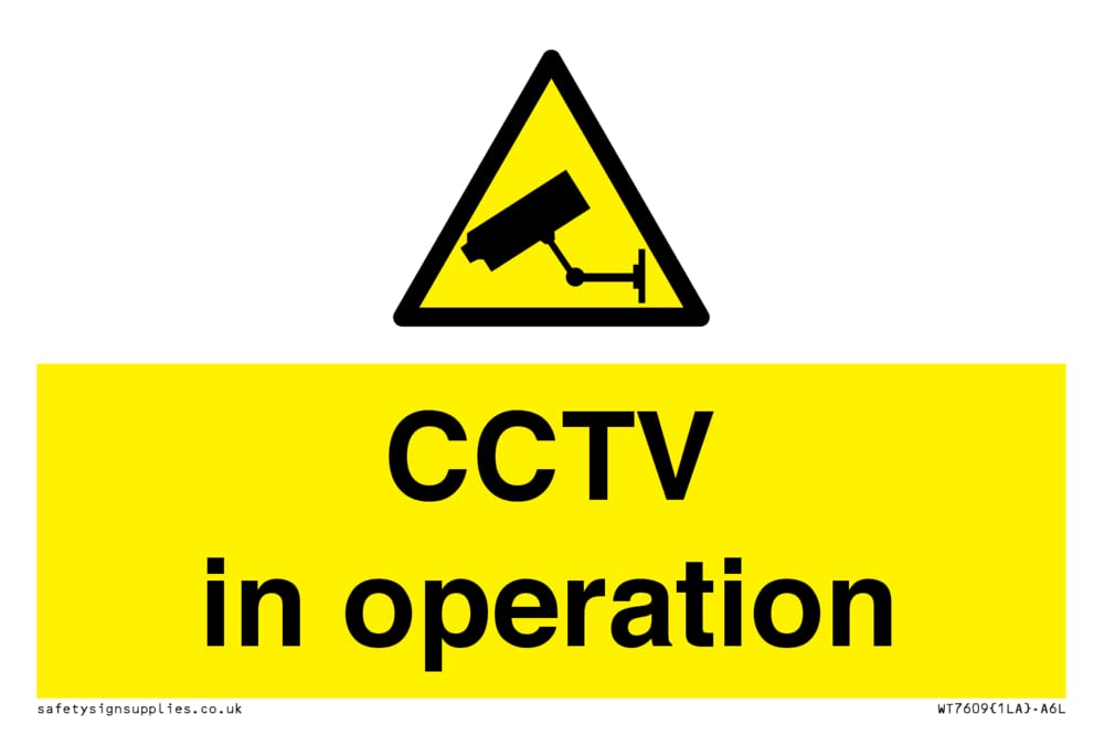 CCTV in operation Sign - 150x100mm - A6L