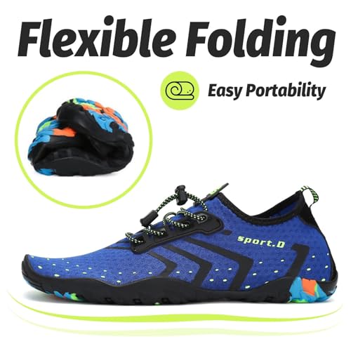 Image of SAGUARO Water Shoes for Women - Barefoot Quick-Dry Aqua Sock, Lightweight, Breathable for Swimming, Beach and Outdoor Activities Size 5.5-10.5