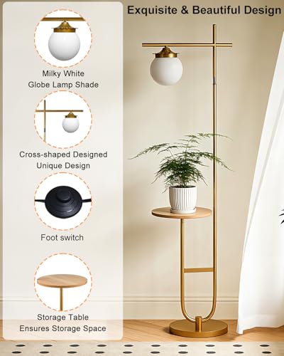Image of Floor Lamp for Living Room, RGBCW Modern Standing Tall Lamp Remote
