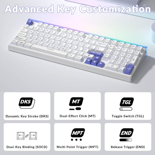 Image of Aula Hero 99 Wired Gaming Keyboard, Hall Effect Switch with Rapid Trigger