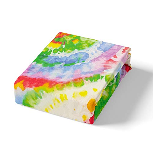 Parure de lit tie dye drap housse de couette boho chic fille double - 4