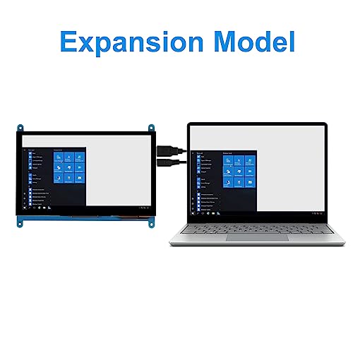 Image of 7 Inch IPS Touch Screen Display 1024x600 Capacitive Screen HDMI HD Screen Full View Color LCD Liquid Crystal Screen for Windows 10 8 7, BB Black etc