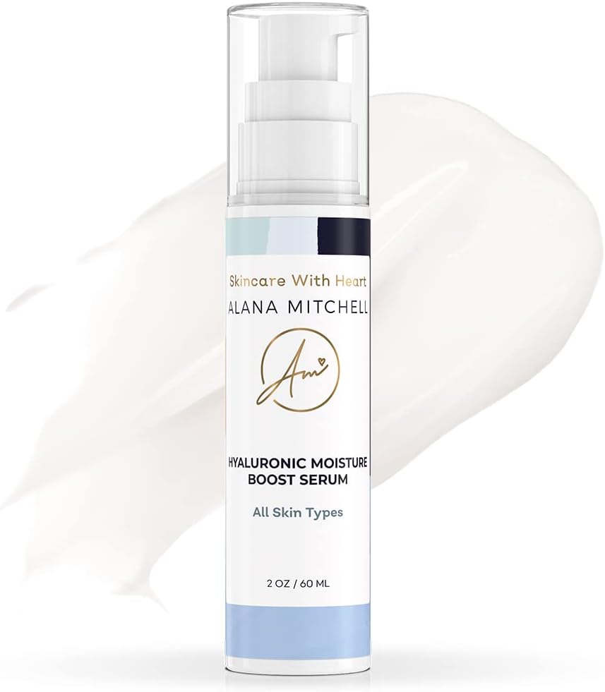 Best Selling Anti Aging Moisturizer Pure Hyaluronic Moisture Serum By Alana Mitchell (2Oz) | Repairs Sensitive, Dry &Amp; Combination Skin | 100% Natural Ingredients &Amp; Antioxidants