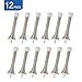 HOMOTEK 12 Pack Spring Door Stopper with Rubber Bumper 3-1/8