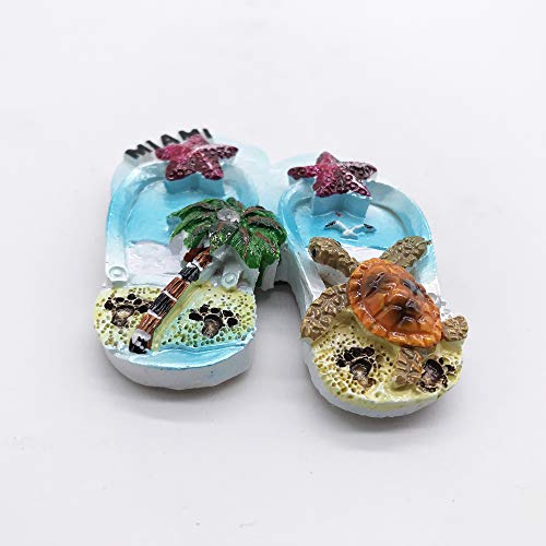 Imán Decorativo Triangular de Resina Miami Slipper miniatura 2