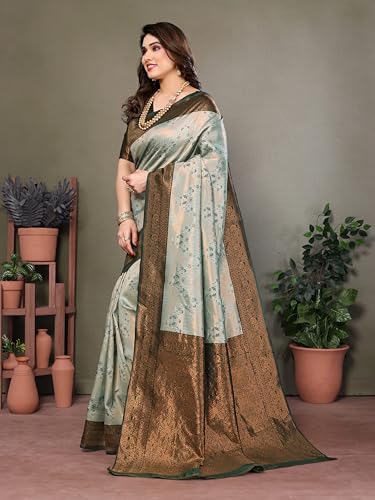 Image of Avantika Fashion Women's Kanjivaram Style Soft Silk Banarasi Sarees With Blouse Piece For Women