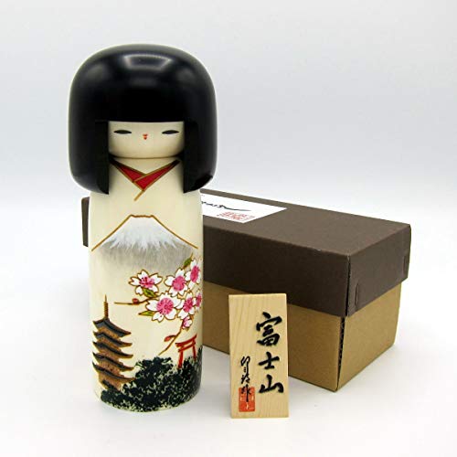 Muñeca Kokeshi Fujiyama Usaburo de Japón miniatura 5