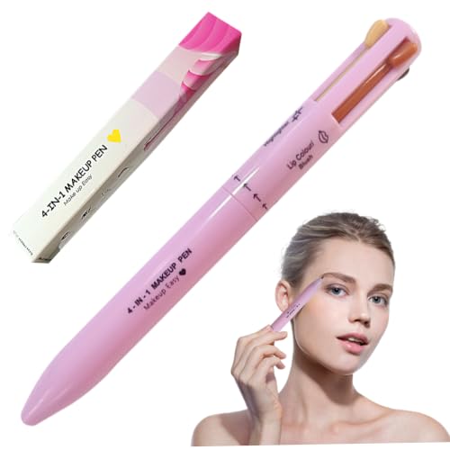 Lápiz de maquillaje 4 en 1 multifuncional con delineador y cejas 7