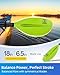 OCEANBROAD Adjustable Carbon Fiber Kayak Paddle 86in/220cm to 94in/240cm Kayaking Oar with Paddle Leash 1 Paddle, Green