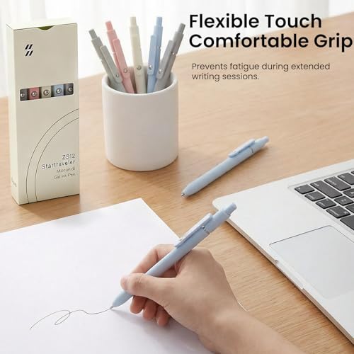Stylos à encre gel pointe fine écriture douce pack rétractable couleur rétro