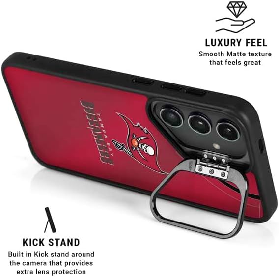 Skinit Kickstand Phone Case Compatible with Galaxy S24 Ultra - Officially Licensed NFL Tampa Bay Buccaneers Team Jersey Design