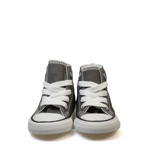 Image of Converse Unisex Baby Chuck Taylor All Star Hi Top (Inf /Tod) - Charcoal - 2 Infant