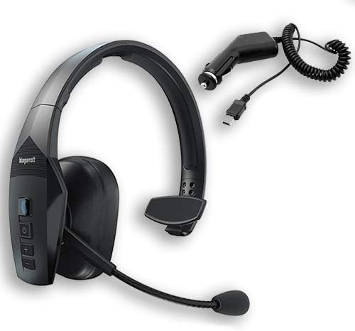 BlueParrott B550-XT Voice Controlled, Noise Canceling Wireless Headset (Headset with Micro USB Car Charger)