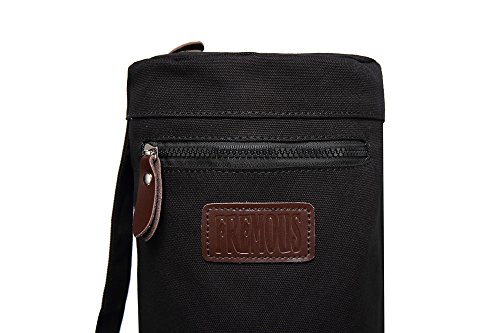 Fremous Yoga Mat Bag,Full-Zip Exercise Yoga Mat Carrier Bag - Double Storage Pocket,Easy Access Zipper, Adjustable Shoulder Strap And Handle,Fits Most Mats(Black) #TOP2
