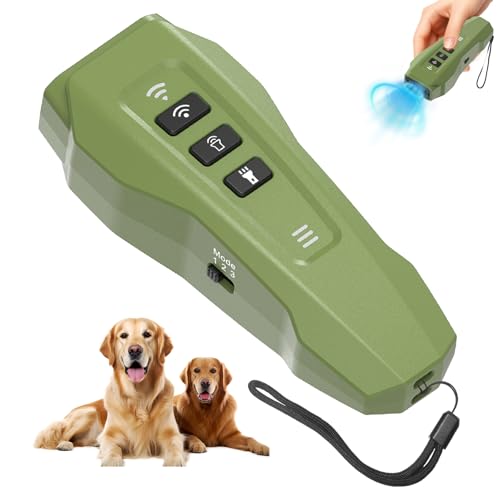 RUIMITIYA Dog bark Deterrent Device,Ultrasonic Anti Barking, Rechargeable Anti-Barking Device for Dogs Safe & Effective Portable Anti Barking Safe and Effective for Indoor and Outdoor use (Green)