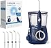 Waterpik Idropulsore Dentale Ultra Professional con 6 Testine e Sistema Avanzato di Controllo della Pressione con 10 Impostazioni, Strumento di Rimozione della Placca Dentale, Blu(WP-663EU)