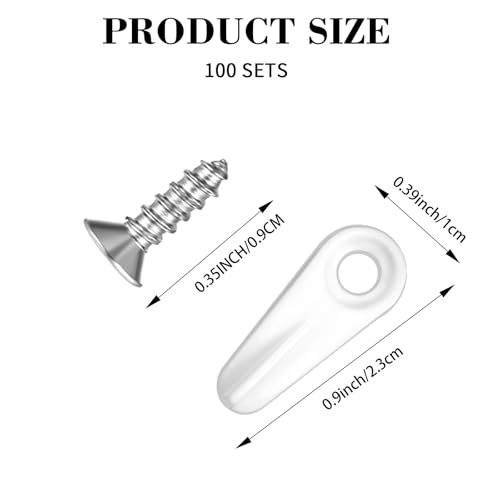 Image of 100 pcs Frame Picture Turn White Button Fasteners Picture Frame Backing Clips with 100 Screws Clip Board Fasteners Hardware for Hanging Pictures Photos Drawing DIY CraftPosters