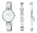 Produktbild Anne Klein Women's Premium Crystal Accented Watch and Bracelet Set Silver