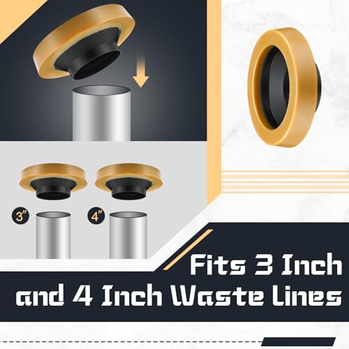 image for Marsui 4 Pack Toilet Wax Ring Thick Toilet Bowl Wax Ring Gasket for To