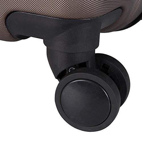 Conjunto de Malas de Viagem Pequim em Abs Swiss Portinari com Rodinhas Giro 360º 3 Peças Café