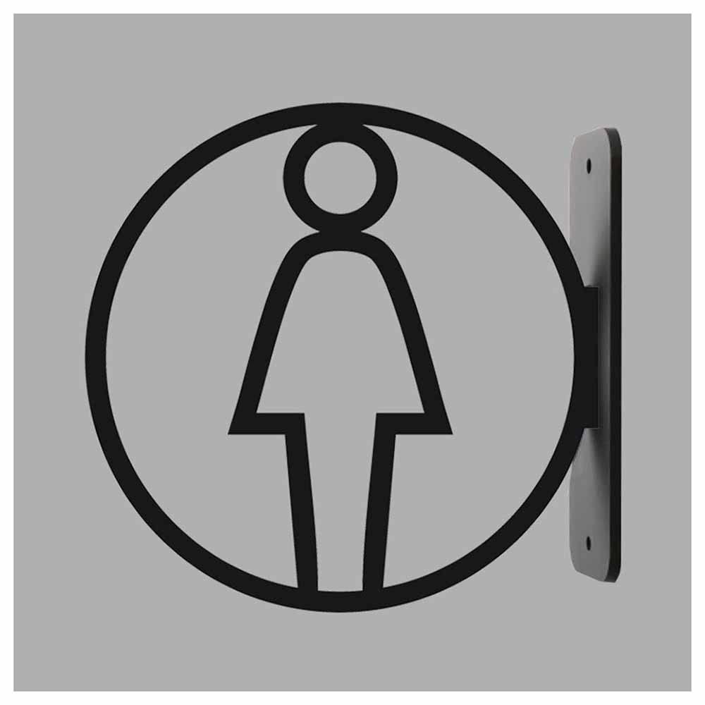 Panneau de toilettes signalétique claire pour éviter les erreurs WC mixtes