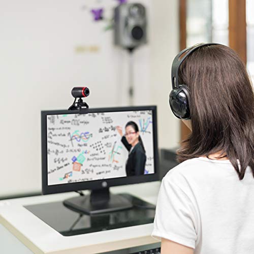 Lurrose 1. 3Mp Usb Webcam Computador Streaming Cí¢mera Foco Automí¡tico Com Grampo de Microfone para