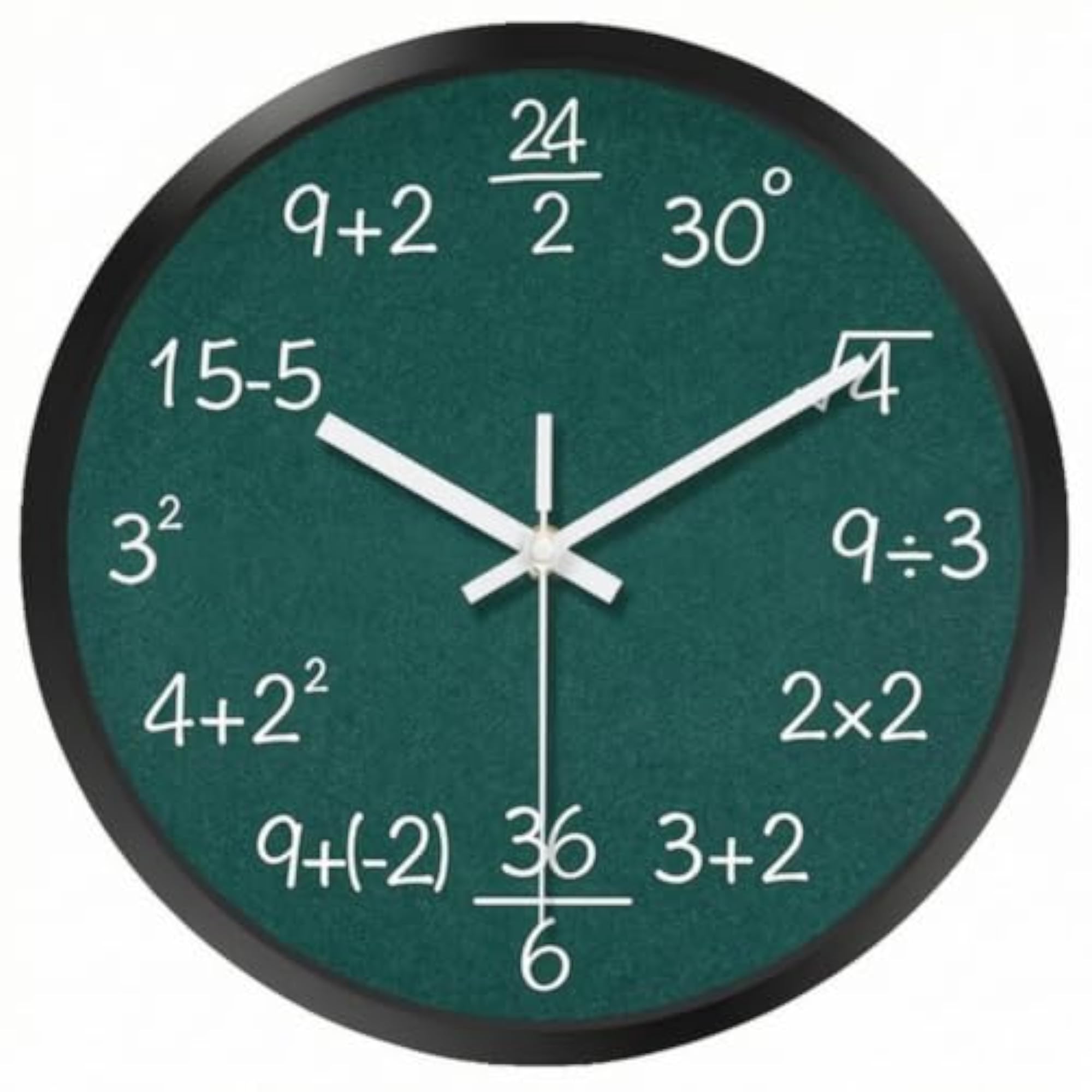 Math Equation Wall Clock, Novelty for Classroom