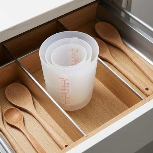Juego de 3 Vasos Medidores de Silicona Flexibles miniatura 7