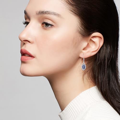 Boucles d'oreilles lapis lazuli argent pour tenue de soirée