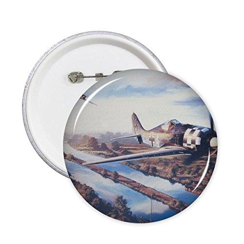 Badge Seconde Guerre mondiale Armée de l'Air River Town peinture huile 5pcs