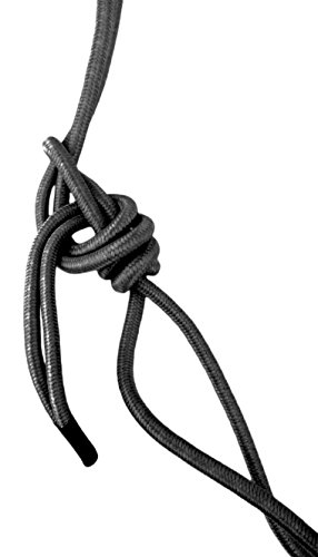 Cuerda de alambre Southwest Equine negra con anillas de acabado níquel duradero 5