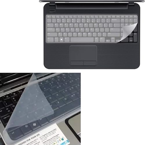 Image of AMB Universal Silicone Keyboard Protector Skin for 15.6 Inch Laptop |Keyboard Dust Cover | 15.6 inch Keyguard (36.5 x 13.5 cm) (Pack of 2)