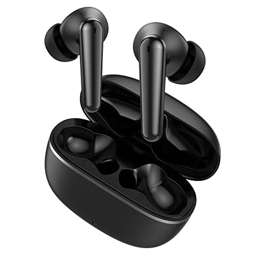 Tranya Fones de ouvido sem fio T30, tempo de reprodução 40H, fones de ouvido Bluetooth com modo de jogo de baixa latência, fones de ouvido à prova d'água IPX7 para esportes