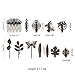 Lawie 24 Pack Vintage Retro Boho Decorative Metal Hair Clips Barrettes Butterfly Flower Leaf Feather Duckbill Alligator Hairpins Bobby Pins Comb Wedding Bridal Accessories for Women