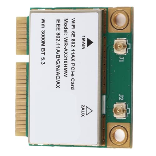 Tarjeta de red para laptop con interfaz Mini PCIE Half Height, compatible con laptops, pequeños hosts y máquinas publicitarias, soporte banda 6GHz y tecnología MU MIMO miniatura 5