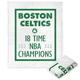 Northwest NBA Boston Celtics NBA Champions 2024 Silk Touch Throw Blanket, 50" x 60", Lucky